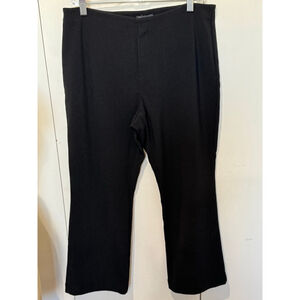 Women's Classiques Entier stretch ribbed knit cropped Pants Size L Black